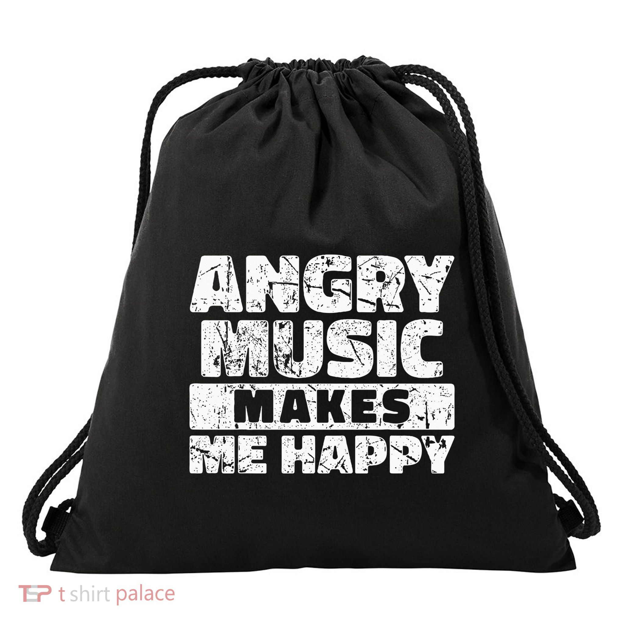 Rockn Roll Saying Heavy Hard Rock Music Fan Drawstring Bag