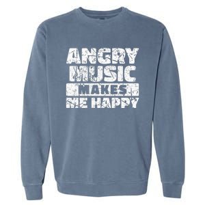 Rockn Roll Saying Heavy Hard Rock Music Fan Garment-Dyed Sweatshirt