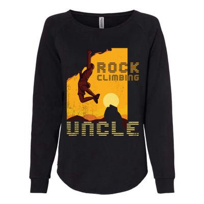 Retro Rockclimbing Sunset Rockclimbing Uncle Gift Womens California Wash Sweatshirt