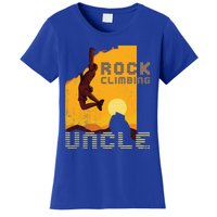 Retro Rockclimbing Sunset Rockclimbing Uncle Gift Women's T-Shirt