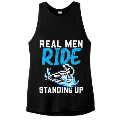 Real Ride Stand Up Jet Ski Ladies PosiCharge Tri-Blend Wicking Tank