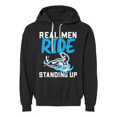 Real Ride Stand Up Jet Ski Garment-Dyed Fleece Hoodie