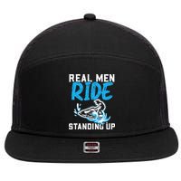 Real Ride Stand Up Jet Ski 7 Panel Mesh Trucker Snapback Hat