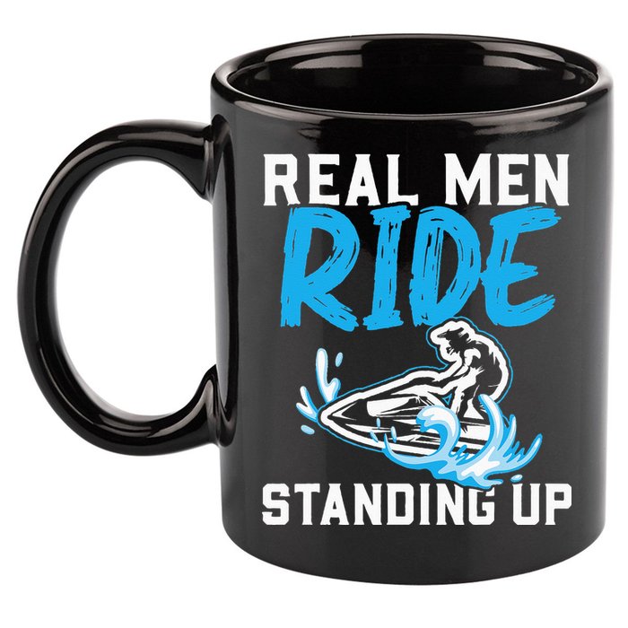 Real Ride Stand Up Jet Ski 11oz C Handle Ceramic Mug