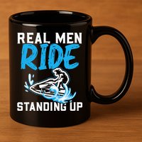 Real Ride Stand Up Jet Ski 11oz C Handle Ceramic Mug