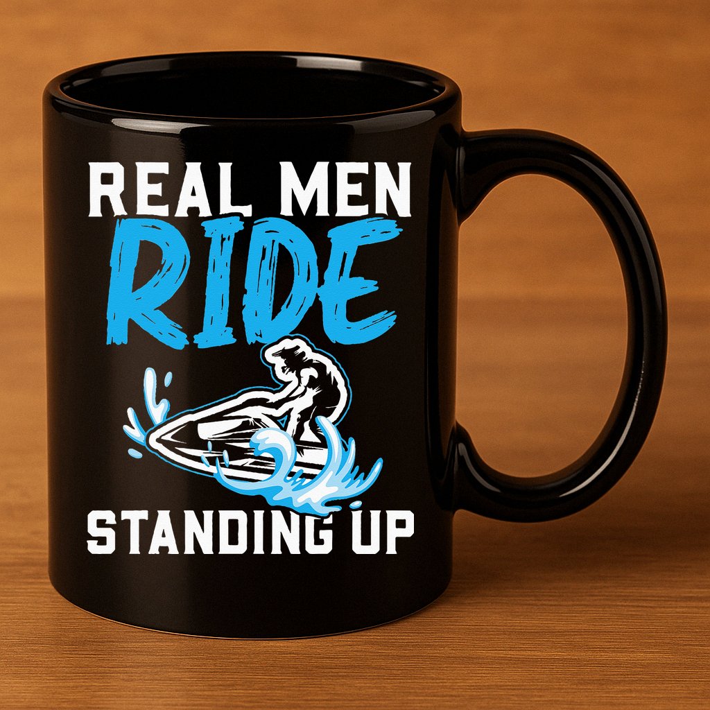Real Ride Stand Up Jet Ski 11oz C Handle Ceramic Mug