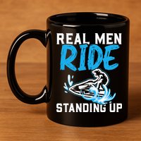 Real Ride Stand Up Jet Ski 11oz C Handle Ceramic Mug