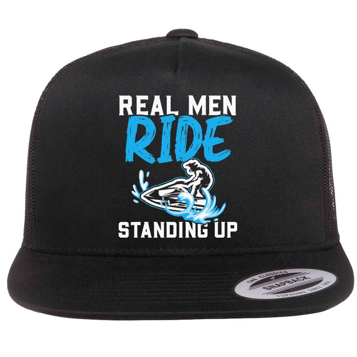 Real Ride Stand Up Jet Ski Flat Bill Trucker Hat