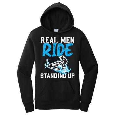 Real Ride Stand Up Jet Ski Women's Pullover Hoodie