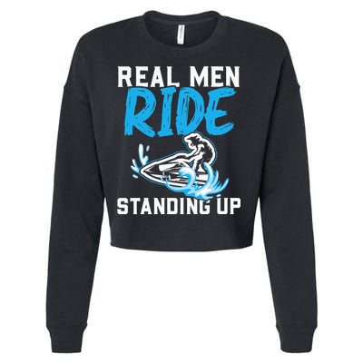 Real Ride Stand Up Jet Ski Cropped Pullover Crew