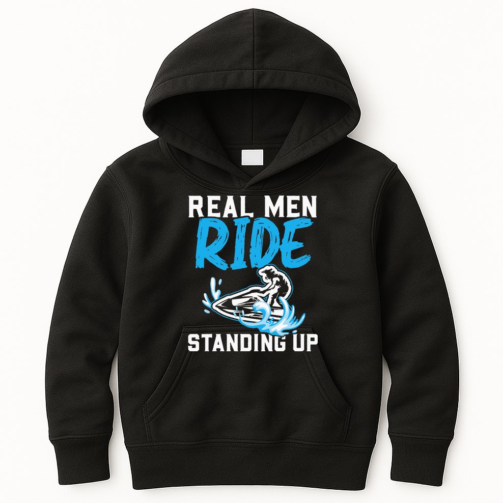 Real Ride Stand Up Jet Ski Kids Hoodie