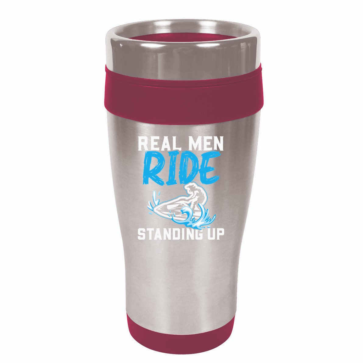 Real Ride Stand Up Jet Ski 16oz Travel Tumbler