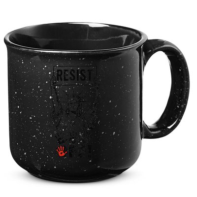 Resist Resistance Statue Of Liberty Hands Off Protest 15oz Campfire Ceramic Mug