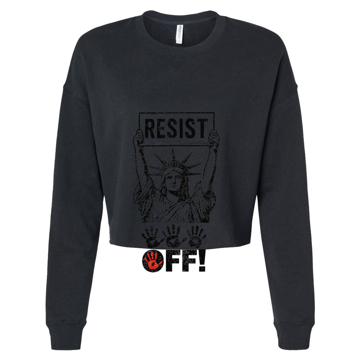 Resist Resistance Statue Of Liberty Hands Off Protest Womens Tank Top