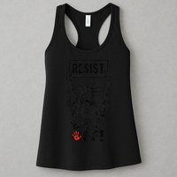 Resist Resistance Statue Of Liberty Hands Off Protest Womens Tank Top