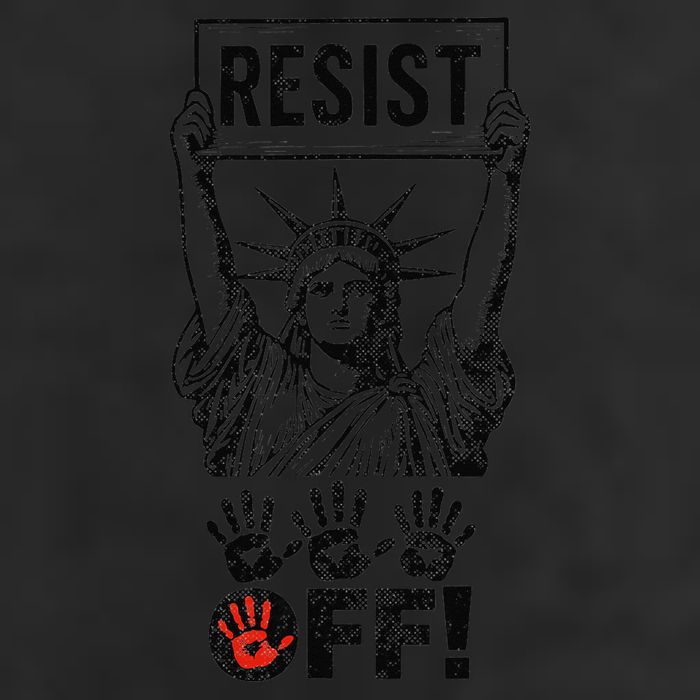 Resist Resistance Statue Of Liberty Hands Off Protest Golf Towel