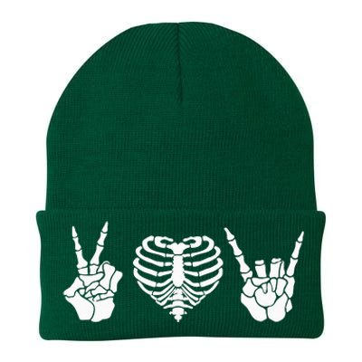 Rock & Roll Skeleton Hand Halloween Music Concert Costume Knit Cap Winter Beanie