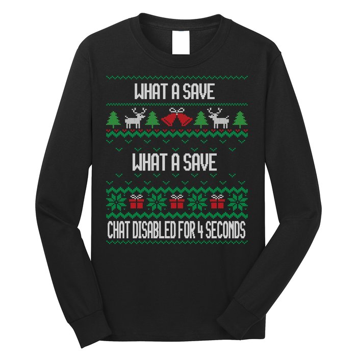 Retro Rocket Soccer Game What A Save Chat Disabled Vintage Long Sleeve Shirt
