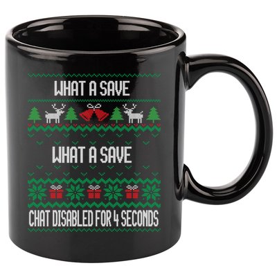 Retro Rocket Soccer Game What A Save Chat Disabled Vintage 11oz C Handle Ceramic Mug