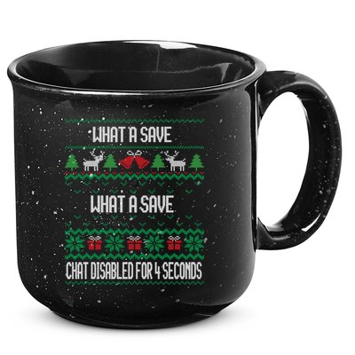 Retro Rocket Soccer Game What A Save Chat Disabled Vintage 15oz Campfire Ceramic Mug