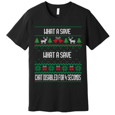 Retro Rocket Soccer Game What A Save Chat Disabled Vintage Premium T-Shirt