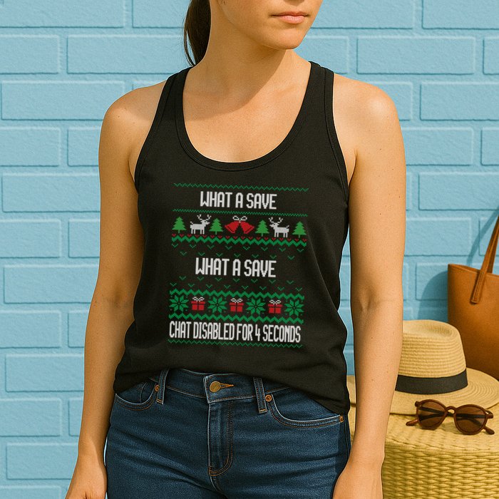 Retro Rocket Soccer Game What A Save Chat Disabled Vintage Womens Tank Top
