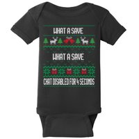 Retro Rocket Soccer Game What A Save Chat Disabled Vintage Baby Bodysuit