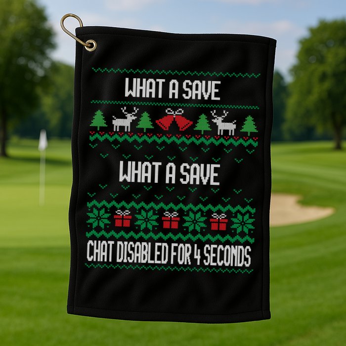 Retro Rocket Soccer Game What A Save Chat Disabled Vintage Golf Towel