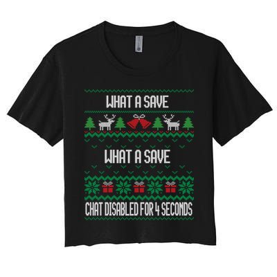 Retro Rocket Soccer Game What A Save Chat Disabled Vintage Crop Top
