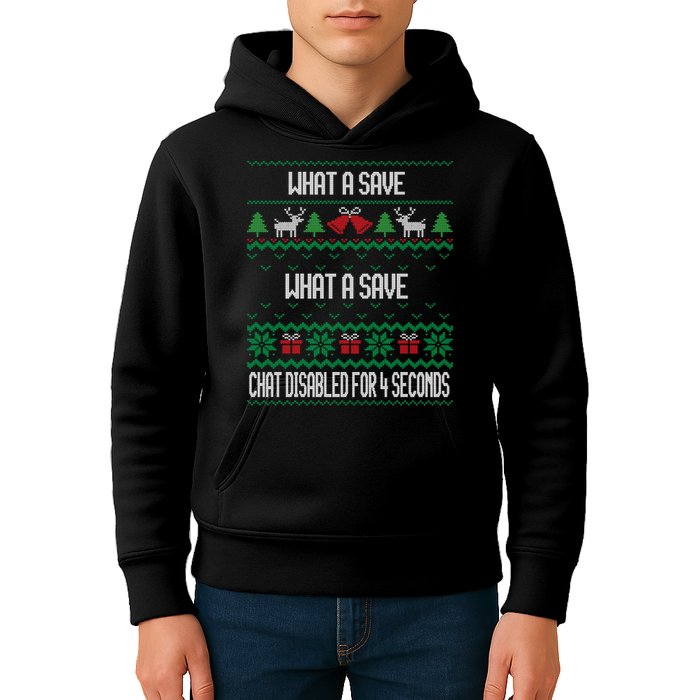 Retro Rocket Soccer Game What A Save Chat Disabled Vintage Kids Hoodie
