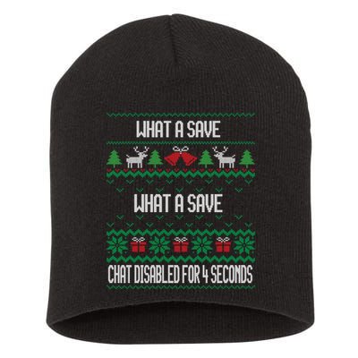 Retro Rocket Soccer Game What A Save Chat Disabled Vintage Short Acrylic Beanie