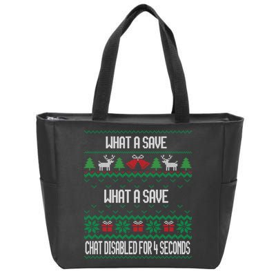 Retro Rocket Soccer Game What A Save Chat Disabled Vintage Zip Tote Bag
