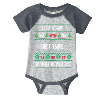 Retro Rocket Soccer Game What A Save Chat Disabled Vintage Infant Baby Jersey Bodysuit