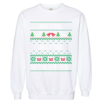 Retro Rocket Soccer Game What A Save Chat Disabled Vintage Garment-Dyed Sweatshirt