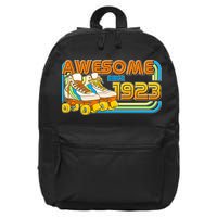 Retro Roller Skates Awesome Since 1923 100th Birthday 16 in Basic Backpack
