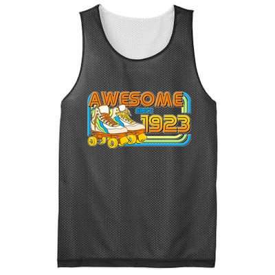Retro Roller Skates Awesome Since 1923 100th Birthday Mesh Reversible Basketball Jersey Tank