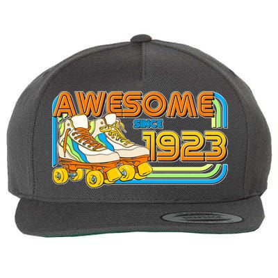 Retro Roller Skates Awesome Since 1923 100th Birthday Wool Snapback Cap