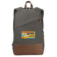 Retro Roller Skates Awesome Since 1923 100th Birthday Cotton Canvas Backpack