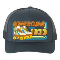 Retro Roller Skates Awesome Since 1933 90th Birthday Yupoong Adult 5-Panel Trucker Hat