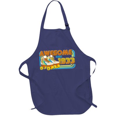 Retro Roller Skates Awesome Since 1933 90th Birthday Apron