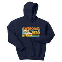 Retro Roller Skates Awesome Since 1933 90th Birthday Kids Hoodie