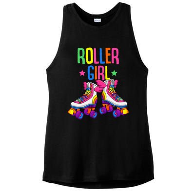 Roller Roller Skates Skating Ladies PosiCharge Tri-Blend Wicking Tank