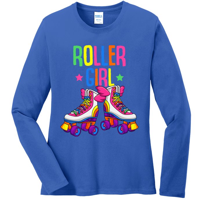 Roller Roller Skates Skating Ladies Long Sleeve Shirt