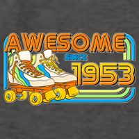 Retro Roller Skates Awesome Since 1953 70th Birthday Vector Backpack