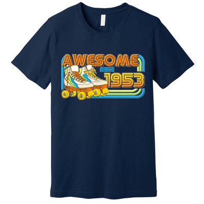 Retro Roller Skates Awesome Since 1953 70th Birthday Premium T-Shirt