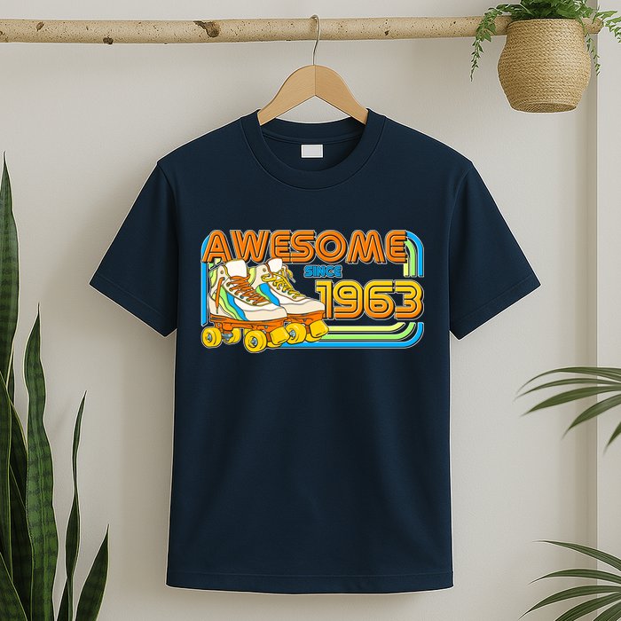 Retro Roller Skates Awesome Since 1963 60th Birthday T-Shirt