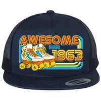 Retro Roller Skates Awesome Since 1963 60th Birthday Flatbill Hat