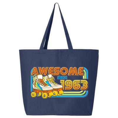 Retro Roller Skates Awesome Since 1963 60th Birthday 25L Jumbo Tote