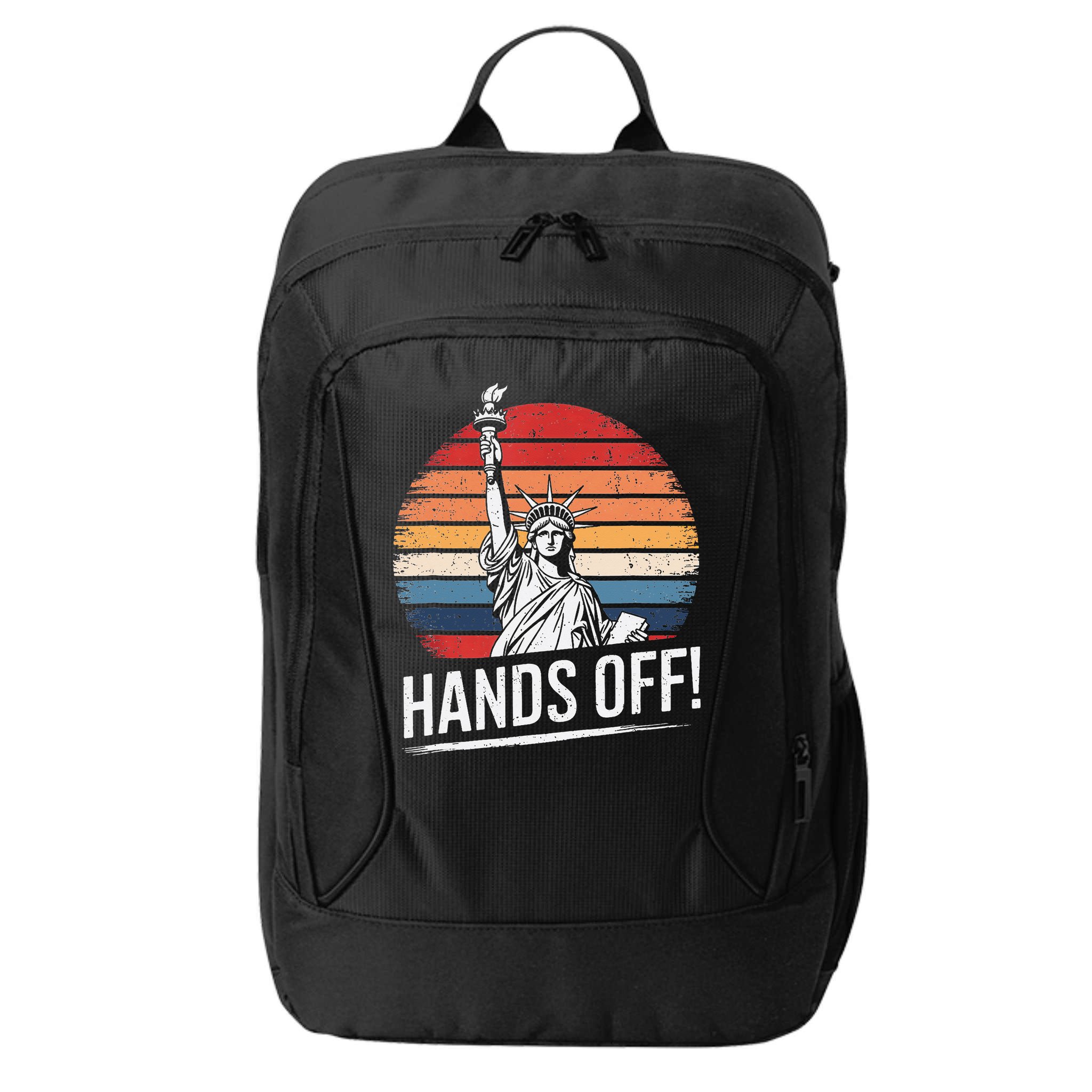 Resist Resistance Statue Of Liberty Hands Off Protest City Backpack