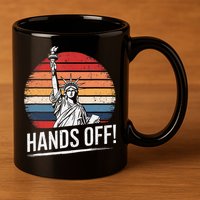 Resist Resistance Statue Of Liberty Hands Off Protest 11oz C Handle Ceramic Mug